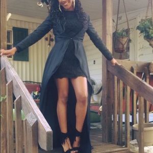 Black two piece Prom Dress